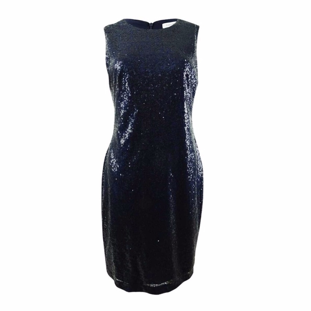 Calvin Klein Women's Sequined Sheath Dress 2307